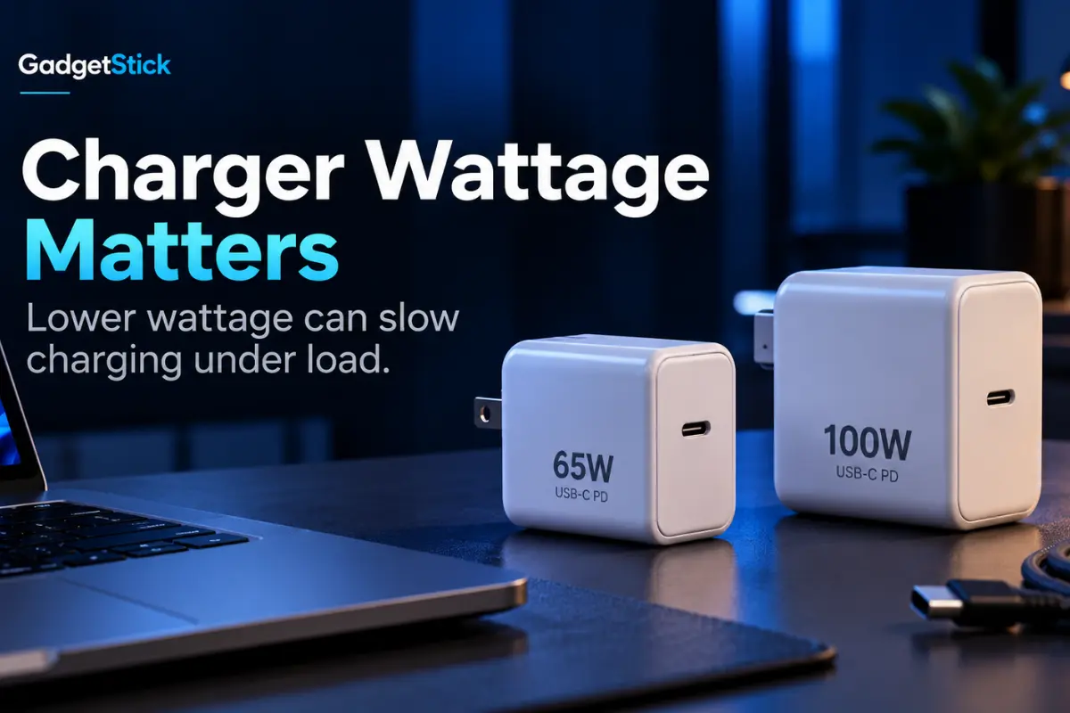 65W vs 100W USB-C laptop charger wattage comparison
