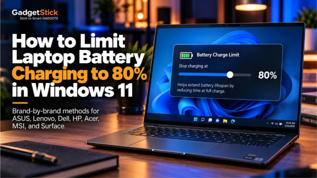 How to Limit Laptop Battery Charging to 80% in Windows 11