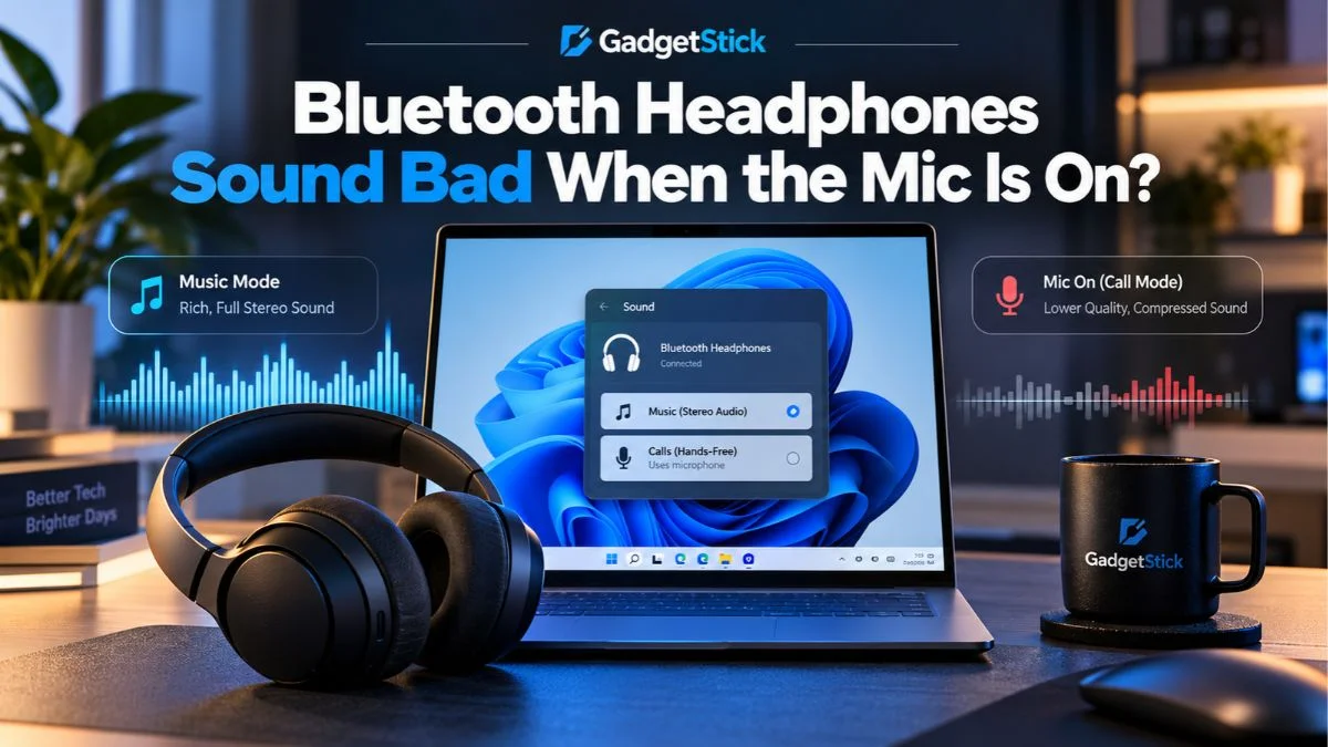 Bluetooth headphones sounding worse when the microphone is active in Windows 11