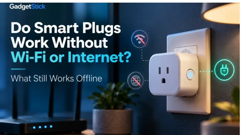 Smart plug showing offline use when Wi-Fi or internet is unavailable