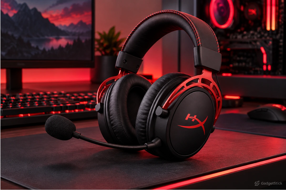 HyperX Cloud Alpha Wireless gaming headset with detachable microphone