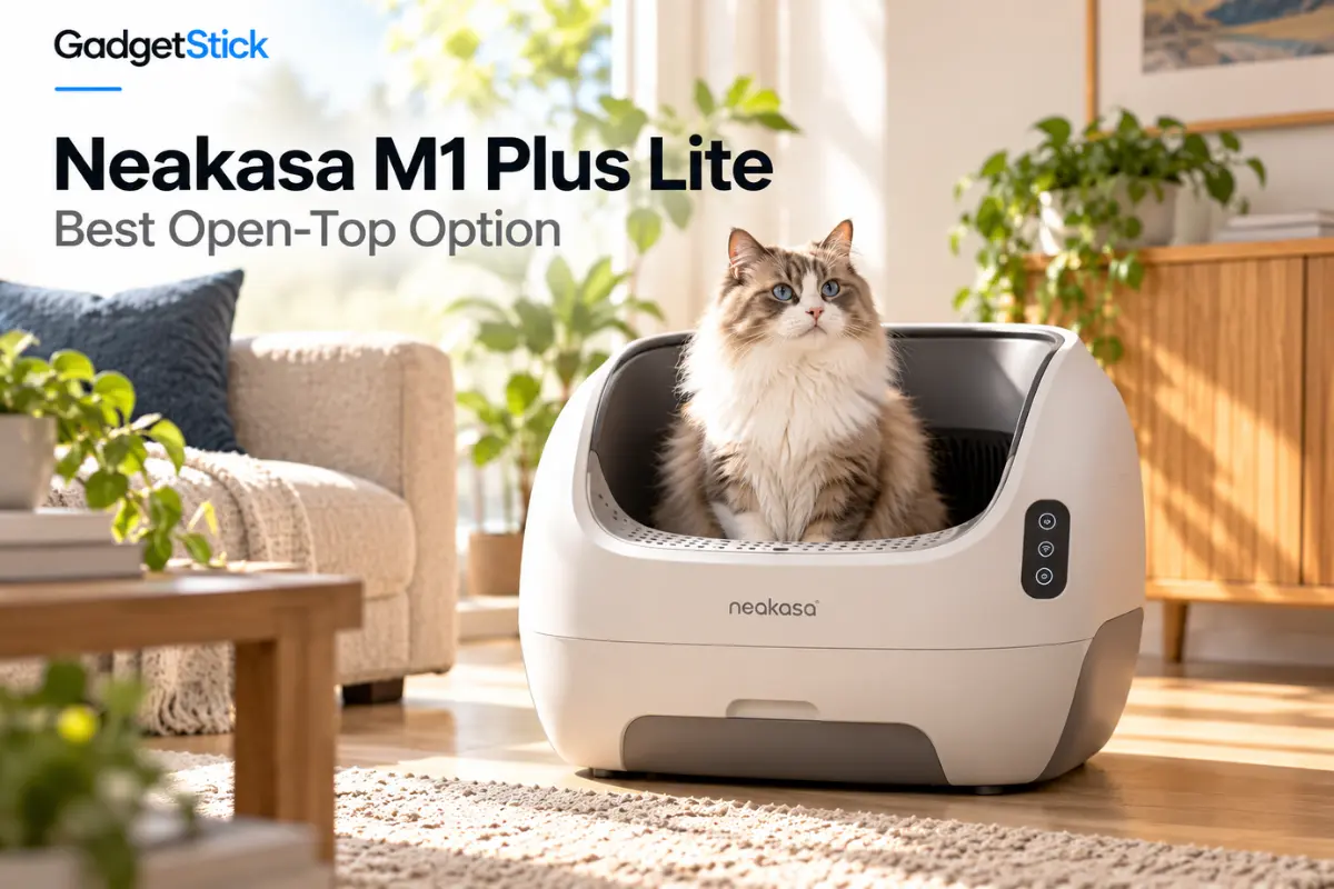 Neakasa M1 Plus Lite open-top automatic litter box for large and cautious cats