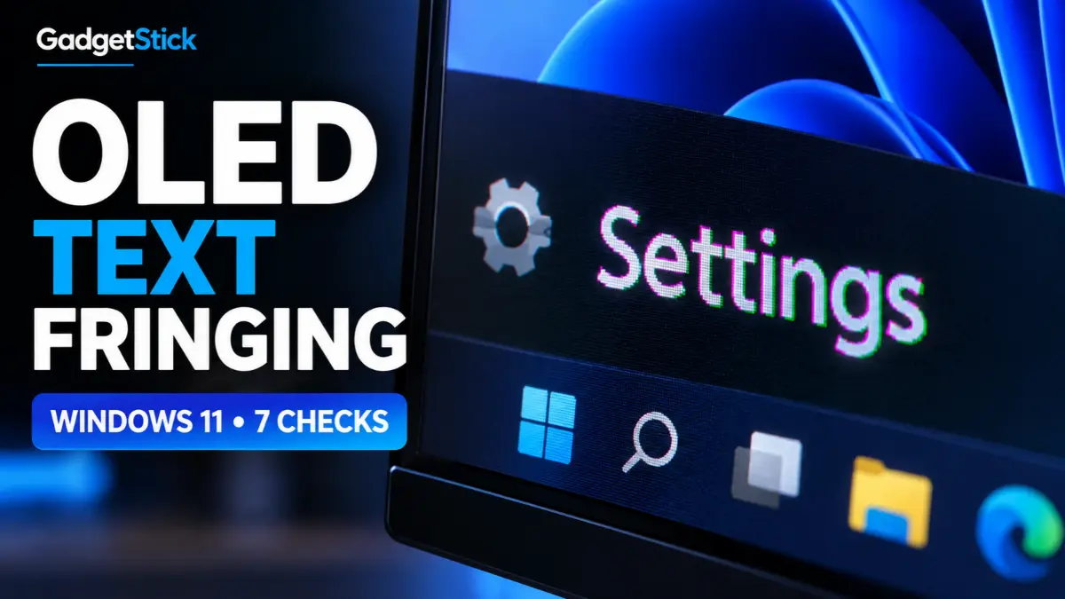 OLED Monitor Text Fringing in Windows 11? 7 Checks Before You Return It