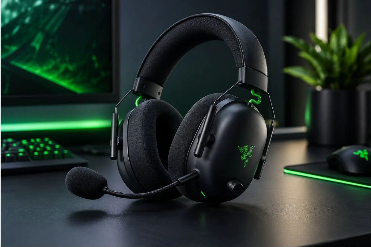 Razer BlackShark V2 HyperSpeed wireless gaming headset with boom microphone
