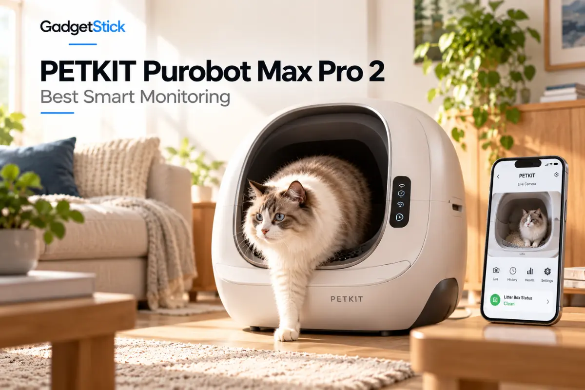 PETKIT Purobot Max Pro 2 smart litter box with app monitoring and cat camera